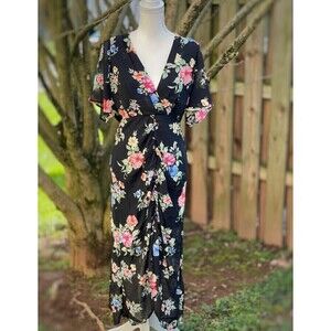 Hyfve black floral dress
